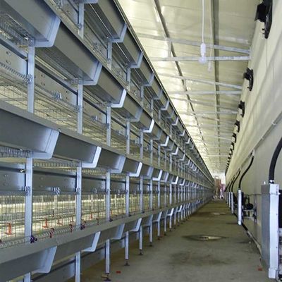 Moins de cage d'intérieur de poulet de gaspillage d'alimentation, cage de ferme avicole d'alimentation automatique