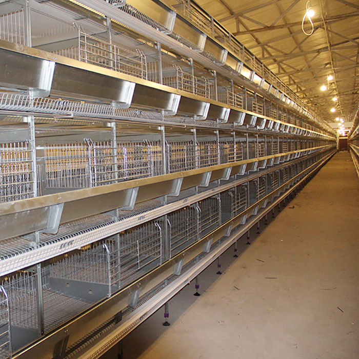 Cage puissante de ferme avicole, type de H cage de poulet de couche avec le système d'aération
