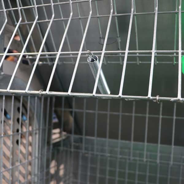 Cage femelle d'intérieur de lapin, clapier de contrôle automatique pour 2 lapins