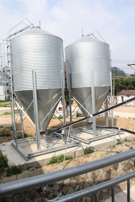 Équipements galvanisés d'aviculture de silo de stockage de nourriture de feuille